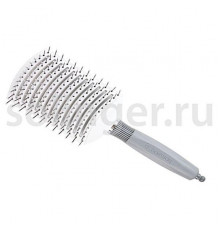 Щетка Hairway Silver Drops 13-ряд.мас.керамика нейл.штиф.